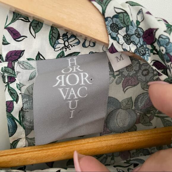 Horror Vacui Electra Floral Blouse Blue White - Picture 4 of 4